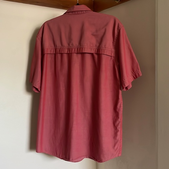 G.H. Bass & Co. Casual Button Down Shirt - Color: Salmon, Size: L - Picture 4 of 8